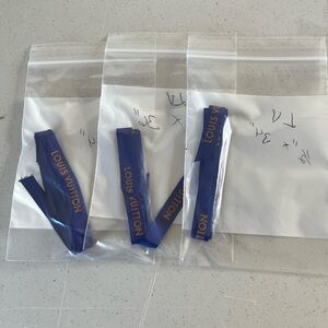 Louis Vuitton Blue and Orange Ribbon Set. A1